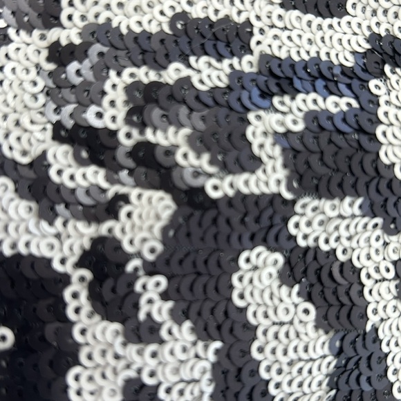 The Limited NWT Black & White Sequin Skirt Sz 2 - Picture 2 of 12
